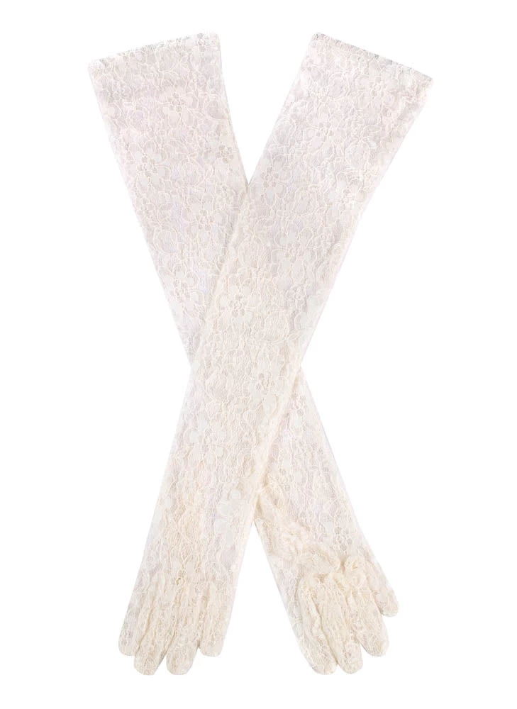 Women's Long Opera Lace Gloves 1 Women's Long Opera Lace Gloves