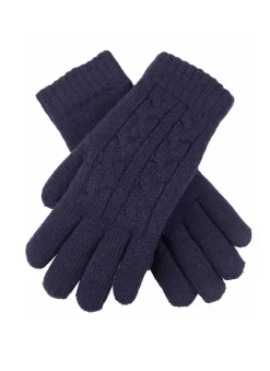 Women's Cable Knit Gloves -Fashion Accessories Shop 6 3186 navy e28dfa49 61f1 450f b39f f6e4ea6f959a