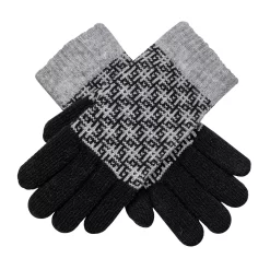 Womenâs Jacquard Knitted Gloves With Hash Symbol Pattern