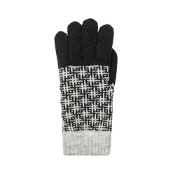 Women’s Jacquard Knitted Gloves With Hash Symbol Pattern 24 Women’s Jacquard Knitted Gloves With Hash Symbol Pattern -Fashion Accessories Shop 6 3275 Black Dove Grey 2