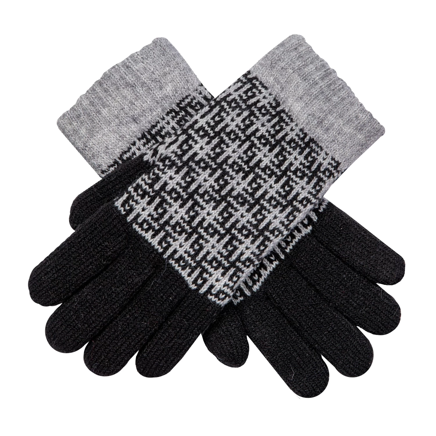 Women’s Jacquard Knitted Gloves With Hash Symbol Pattern 1 Women’s Jacquard Knitted Gloves With Hash Symbol Pattern