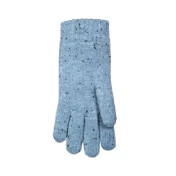 Women’s Cable Knit Gloves With Marl Yarn -Fashion Accessories Shop 6 3278 Corn Blue 3