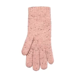 Women’s Cable Knit Gloves With Marl Yarn -Fashion Accessories Shop 6 3278 Powder Pink 3