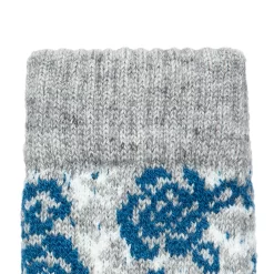 Women’s Jacquard Knitted Gloves With Rose Pattern -Fashion Accessories Shop 6 3281 Dove Grey 5