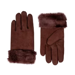 Women's Sheepskin Gloves -Fashion Accessories Shop 7 1056 Chestnut 1