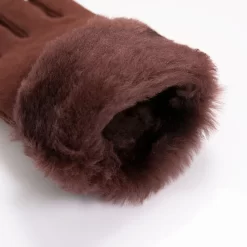 Women's Sheepskin Gloves -Fashion Accessories Shop 7 1056 Chestnut 8