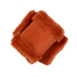 Women's Fingerless Sheepskin Mittens -Fashion Accessories Shop 7 1073 Chilli 2