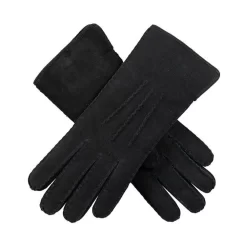 Women’s Handsewn Three-Point Lambskin Gloves -Fashion Accessories Shop 7 1076 Black