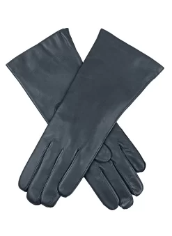 Women's Cashmere-Lined Leather Gloves -Fashion Accessories Shop 7 1096 Navy 9053ec66 4e5d 4606 8a1d 820ba56d44f5