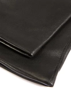 Women's Cashmere-Lined Leather Gloves -Fashion Accessories Shop 7 1096 20black 202