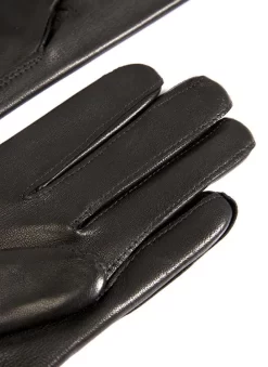 Women's Cashmere-Lined Leather Gloves -Fashion Accessories Shop 7 1096 20black 203