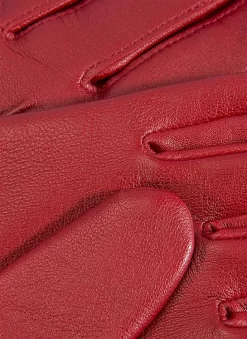 Women's Three-Point Lined Leather Gloves -Fashion Accessories Shop 7 1125 20berry 202
