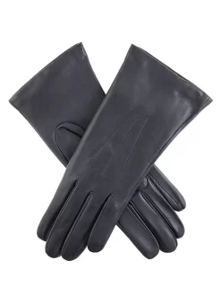 Women's Three-Point Cashmere-Lined Leather Gloves -Fashion Accessories Shop 7 1134 Navy ee7274f9 2cc9 4c24 8d44 2f97789948a5