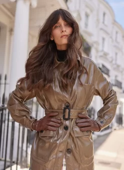 Women’s Three-Point Wool-Lined Leather Gloves With Knitted Cuffs -Fashion Accessories Shop 7 1135 chestnut 6545cd25 6ebf 4b1d adcf 56f3ecca85e6