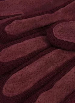 Women's Three-Point Fleece-Lined Suede Gloves -Fashion Accessories Shop 7 1171 20claret 203 31f71eeb d731 441c 9830 78195663aed8