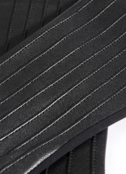 Women's Half Silk-Lined Leather And Elastane Gloves -Fashion Accessories Shop 7 2152 20black 202 c71bbad2 db47 4081 b0e3 d14fbc1157c2