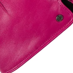 Women’s Touchscreen Single-Point Faux Fur-Lined Leather Gloves -Fashion Accessories Shop 7 2461 Fuchsia 9