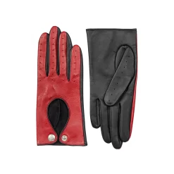 Women’s Touchscreen Leather Driving Gloves -Fashion Accessories Shop 7 3009 Berry Black 1