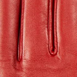 Women’s Touchscreen Faux Fur-Lined Leather Gloves With Zip -Fashion Accessories Shop 7 5022 Berry 6