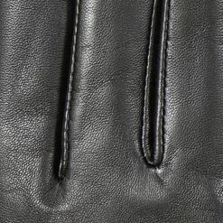 Women’s Touchscreen Faux Fur-Lined Leather Gloves With Zip -Fashion Accessories Shop 7 5022 Black 6