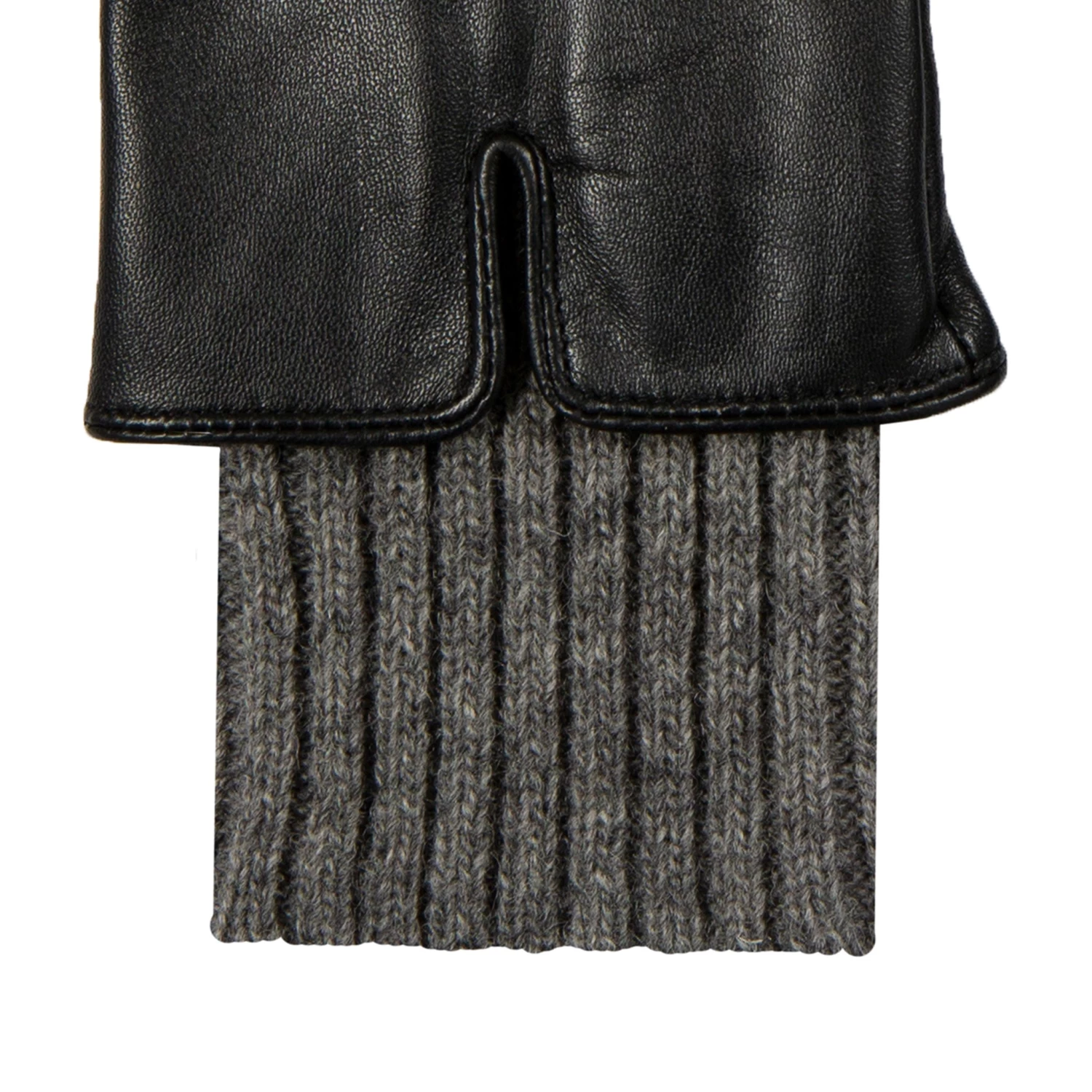 Women’s Three-Point Wool Blend-Lined Leather Gloves With Knitted Cuffs 7 Women’s Three-Point Wool Blend-Lined Leather Gloves With Knitted Cuffs - Image 7