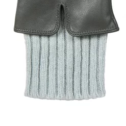 Women’s Three-Point Wool Blend-Lined Leather Gloves With Knitted Cuffs 38 Women’s Three-Point Wool Blend-Lined Leather Gloves With Knitted Cuffs -Fashion Accessories Shop 7 5025 Charcoal 4