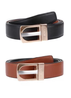 Men's Reversible Leather Belt -Fashion Accessories Shop 8 1065BlackTan2