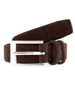 Men's Lined Suede Belt -Fashion Accessories Shop 8 1095 dark brown 5657a95c 699c 4d36 a3f7 beacbacdf566