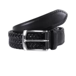 Men's Woven Leather Belt
