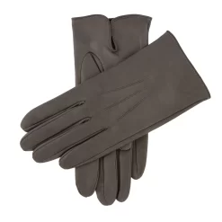 Men's Heritage Three-Point Leather Gloves -Fashion Accessories Shop MENS HERITAGE LEATHER GLOVES GREY