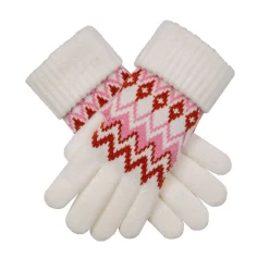 Womenâs Jacquard Fair Isle Knitted Gloves