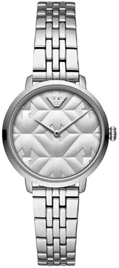 EMPORIO ARMANI 32MM Slim Silver Dial Women's Watch AR11213
