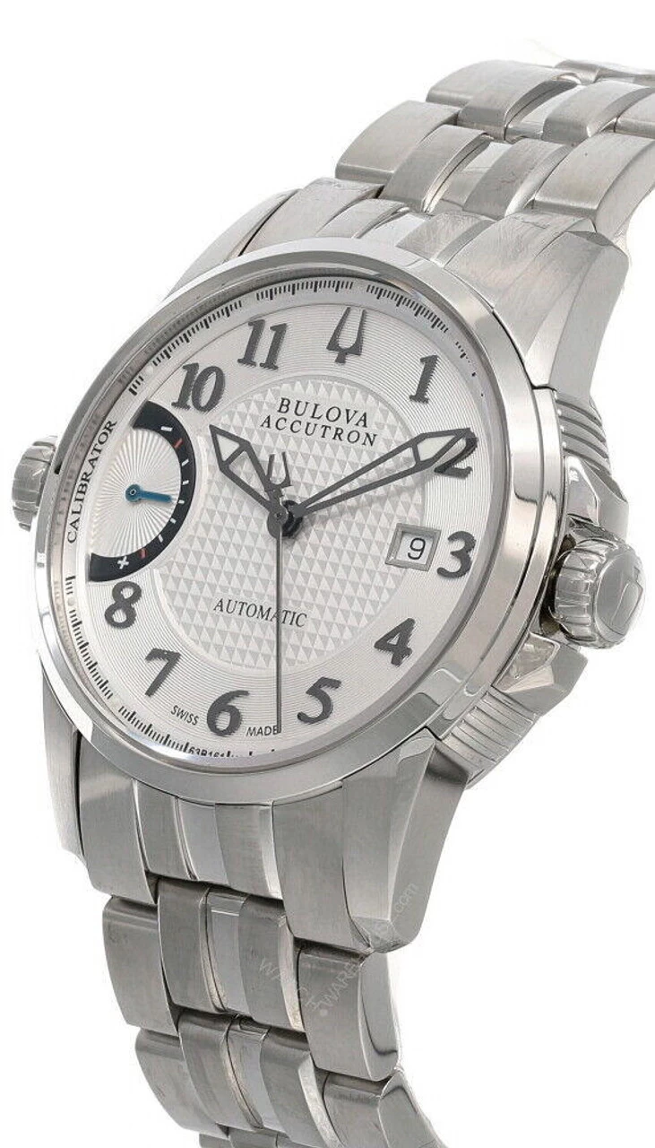 New Bulova Accutron Auto White Dial Stainless Steel Men's Watch 63B161 2 New Bulova Accutron Auto White Dial Stainless Steel Men's Watch 63B161 - Image 2