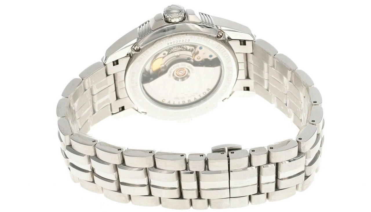 New Bulova Accutron Auto White Dial Stainless Steel Men's Watch 63B161 3 New Bulova Accutron Auto White Dial Stainless Steel Men's Watch 63B161 - Image 3