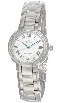 New Bulova Fairlawn 30MM MOP Dial Stainless Steel Women's Watch 96R167