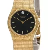 New Quartz Bulova Black Dial Gold-tone SS Men's Watch 92M92