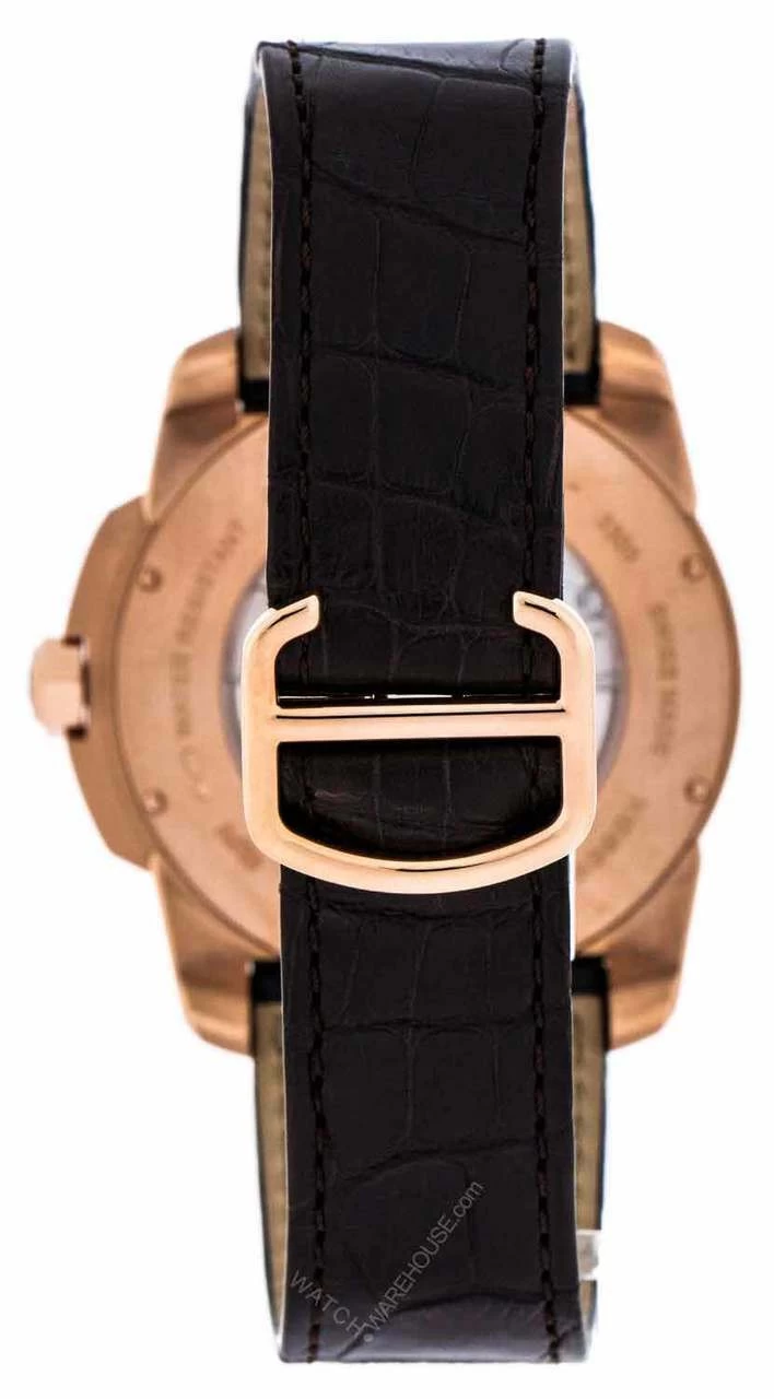CARTIER Calibre 42MM AUTO 18K PinkGold Brown LTHR Men's Watch W7100009 3 CARTIER Calibre 42MM AUTO 18K PinkGold Brown LTHR Men's Watch W7100009 - Image 3