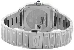 CARTIER Santos De Cartier Silvered Opaline Dial 35.1MM Unisex Watch WSSA0029 -Fashion Accessories Shop cartier watches cartier santos de cartier silvered opaline dial 35.1mm unisex watch wssa0029 24619.1703309726