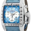 CHOPARD Two-o-Ten Tycoon Blue Dial Leather Men's Watch 168961-3001