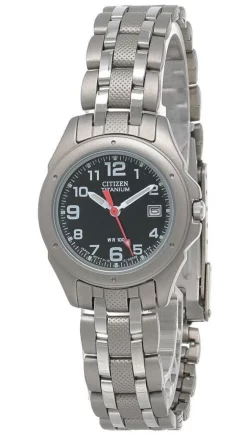 CITIZEN Black Dial Titanium Women's Watch EU1060-52A