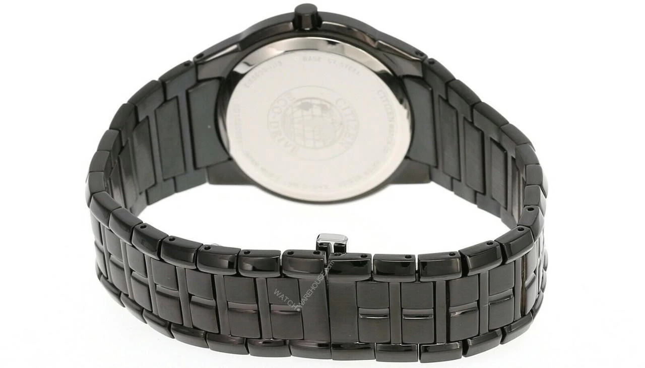 CITIZEN Eco-Drive Black Dial Black Ion-plated SS Men's Watch BM6675-52G 3 CITIZEN Eco-Drive Black Dial Black Ion-plated SS Men's Watch BM6675-52G - Image 3