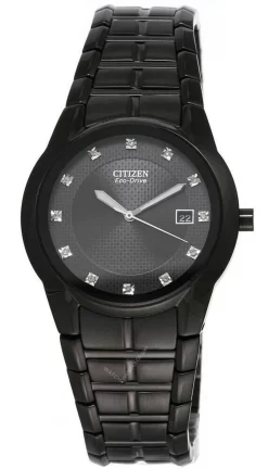 CITIZEN Eco-Drive Black Dial Black Ion-plated SS Men's Watch BM6675-52G