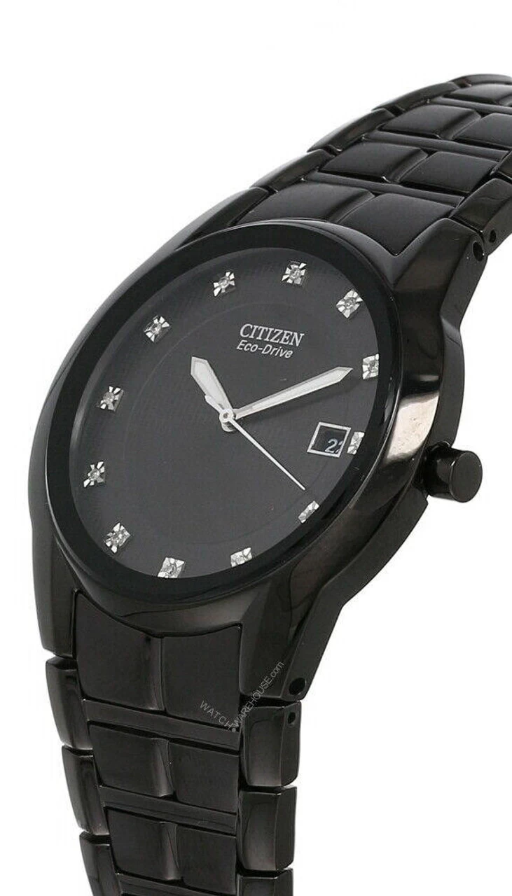 CITIZEN Eco-Drive Black Dial Black Ion-plated SS Men's Watch BM6675-52G 2 CITIZEN Eco-Drive Black Dial Black Ion-plated SS Men's Watch BM6675-52G - Image 2