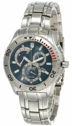 CITIZEN Eco Drive Calibre 5700 Blue Dial SS Bracelet Men's Watch AT1070-54L