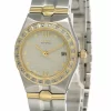 CITIZEN Eco Drive Cream Dial 2-Tone Women's Watch EW0484-59A