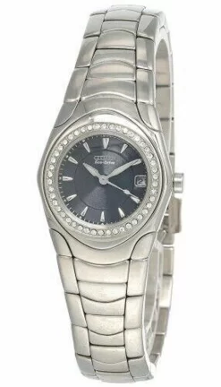 CITIZEN Eco Drive Dark Blue Dial SS Women's Watch EW0410-55L