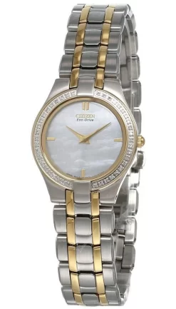 CITIZEN MOP Dial Two Tone STAINLESS STEEL Women's Watch EG3154-51D