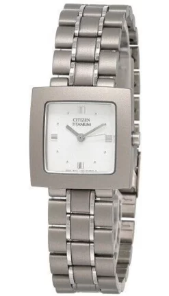 CITIZEN Silver Dial Titanium Women's Watch EL1550-50A