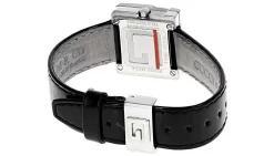 GUCCI G SS Salmon Pink Dial Black Leather Women's Watch 3600L-0212505 -Fashion Accessories Shop gucci watches gucci g ss salmon pink dial black leather womens watch 3600l 0212505 84977.1671829330