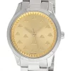 GUCCI G-Timeless 32MM Quartz S-Steel Gold Dial Women's Watch YA1265035